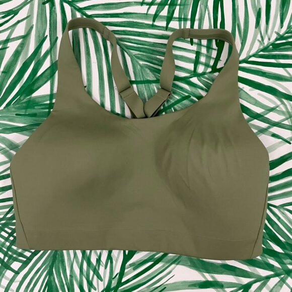 Athleta Advance Sprint Sports Bra Olive Green Size 36D - Picture 1 of 4